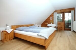 Schlafzimmer Eltern Ferienwohnung Abendrot